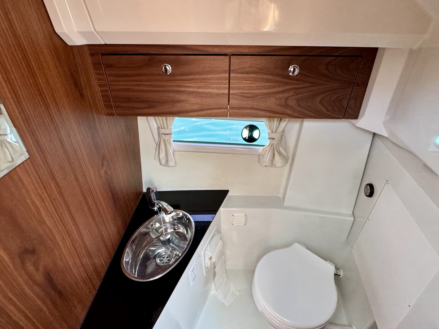 Onboard bathroom of the Finnmaster Pilot