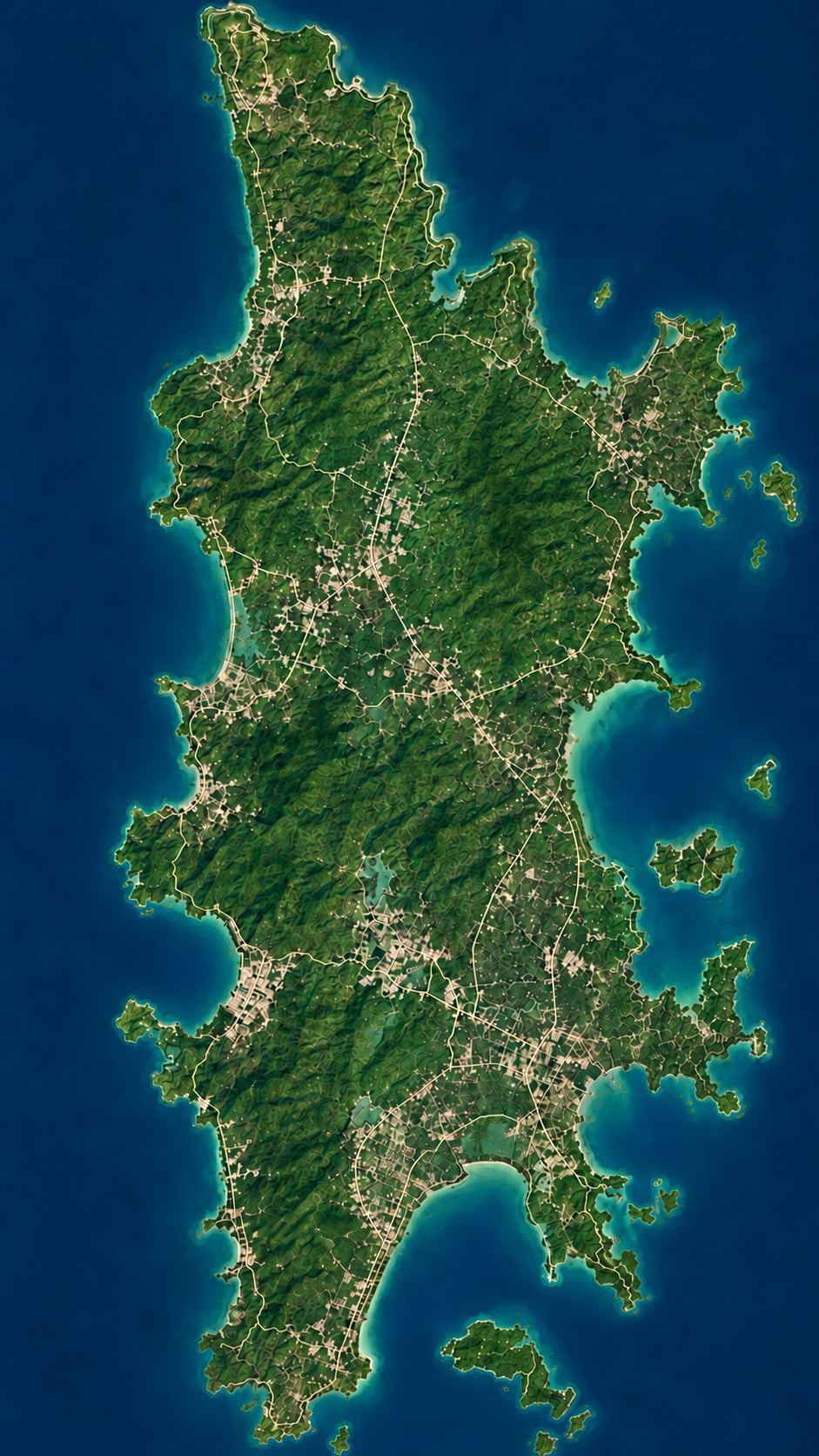 Map of Phuket showing Chalong as the standard departure and seven alternative piers numbered to match the list.